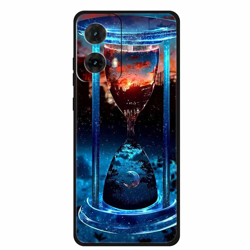Colorful Painted Cat TPU Soft Silicone Phone Back Cover - Cute Design