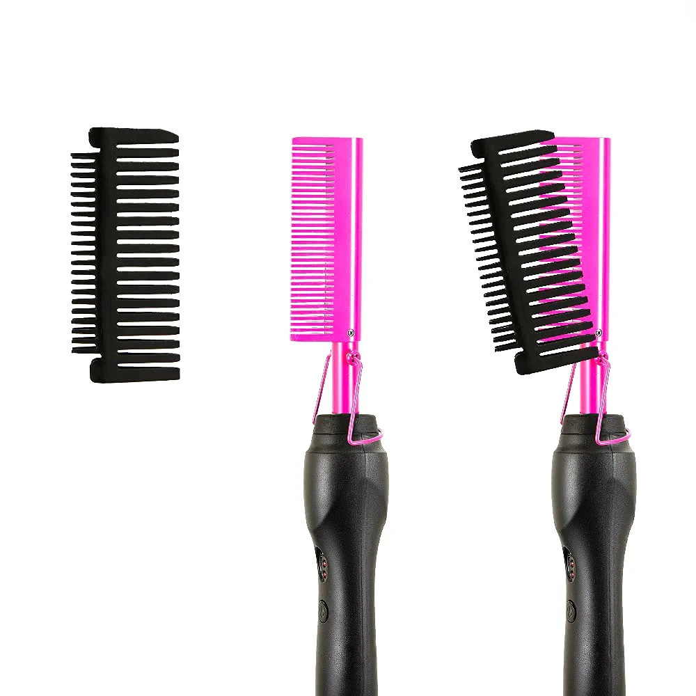 Hair Straightener Flat Irons Straightening Brush Hot Heating Comb Hair Straight Styler Corrugation Curling Iron Hair Curler Comb 5