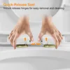 Small Compact One Piece  For Bathroom, Powerful & Quiet Dual Flush Modern Toilet, 12'' Rough-In Toilet&Soft Closing Seat Include 4
