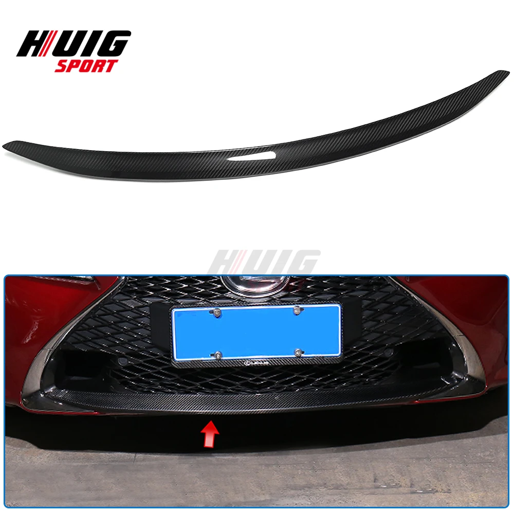 

Real Carbon Fiber Exterior Car Front Bumper Bottom Lip Splitter Cover Trim For Lexus RC RC200 RC300 RC350 RC F SPORT 2015-2019