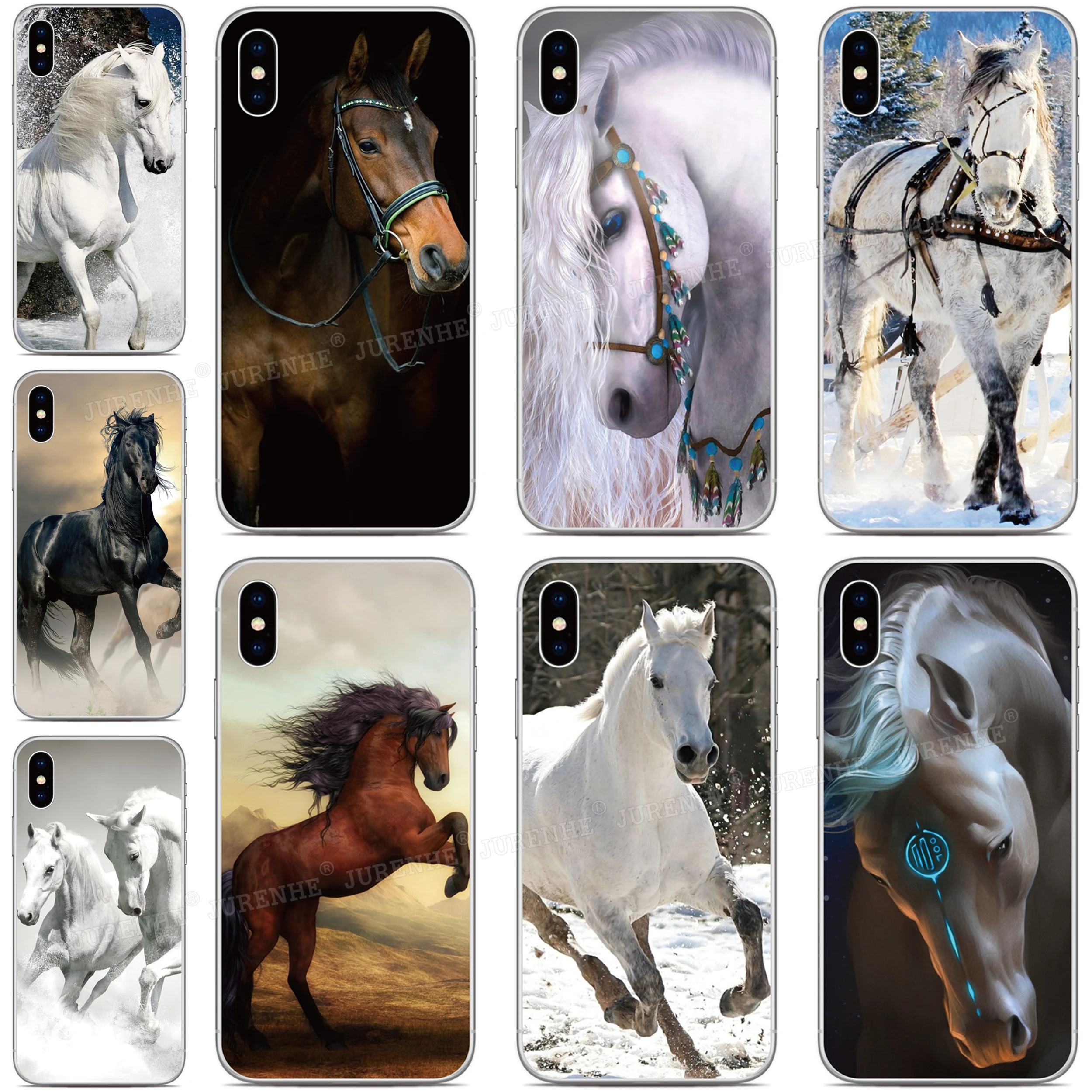 Custodia Nera Per Telefono Cavallo Per Gigaset Gx6 Gx4 Gs5 Gs4 Gs3 Blu G91 C5 Max View 2 3 Bold N2 F91 Cat S62 Pro S42 S52 S75 5G Cover
