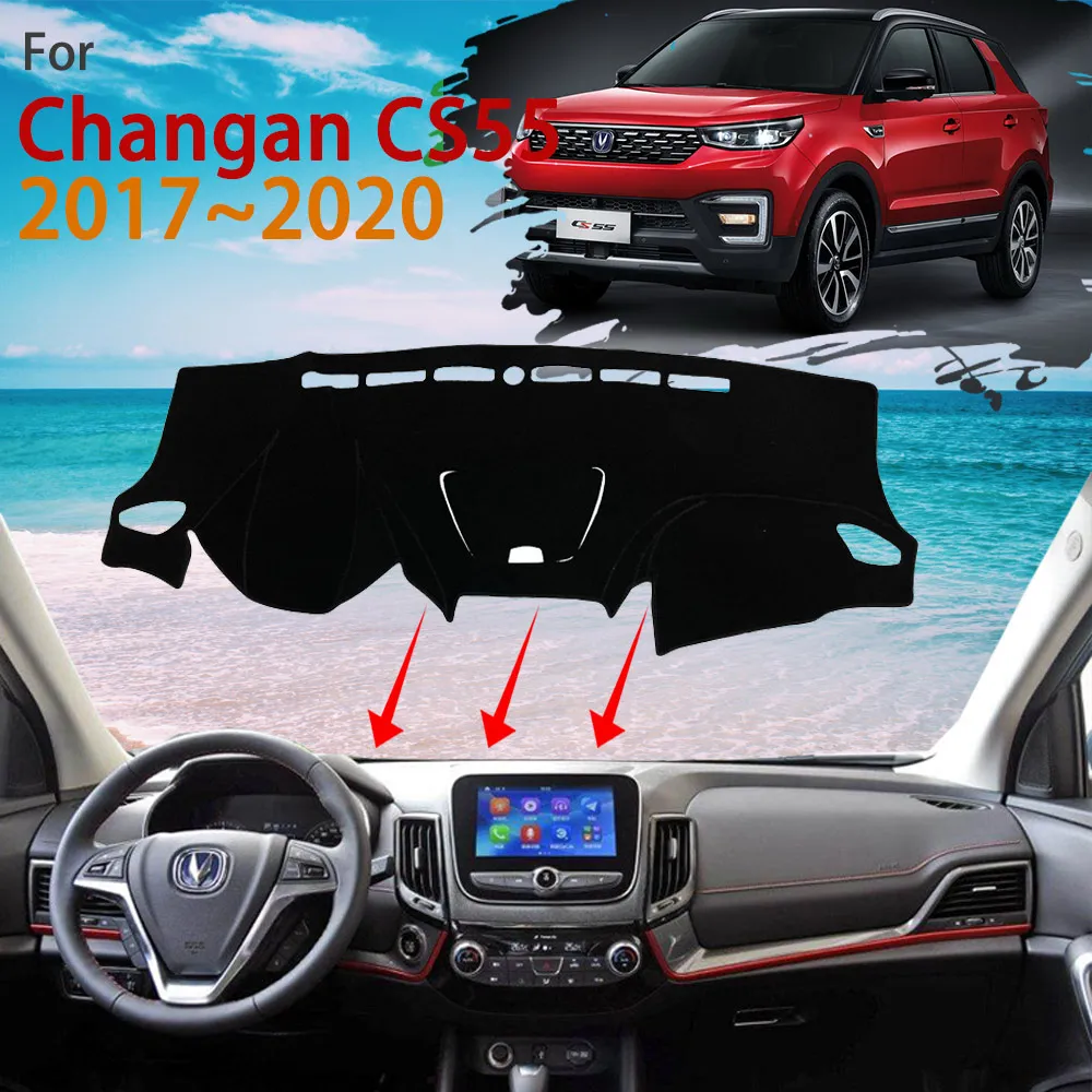 

Dashboard for Changan CS55 2017 2018 2019 2020 Anti-Slip Dast Mat Rug Cover Protect Sunshade Carpet Cushion Pad Car Accessories