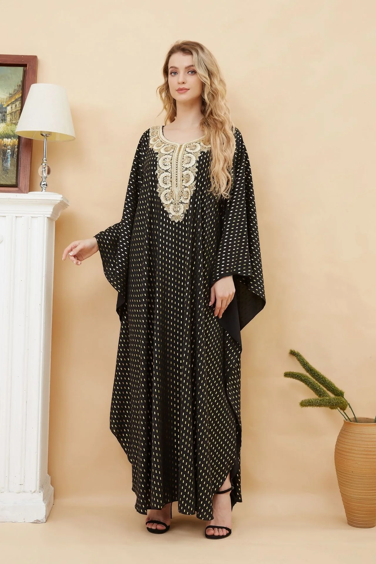 

Abaya For Women Dubai Turkey Morocco Kaftan Caftan Women's 2023 Summer New Dress Ethnic Style Robe Women Clothing Fashion