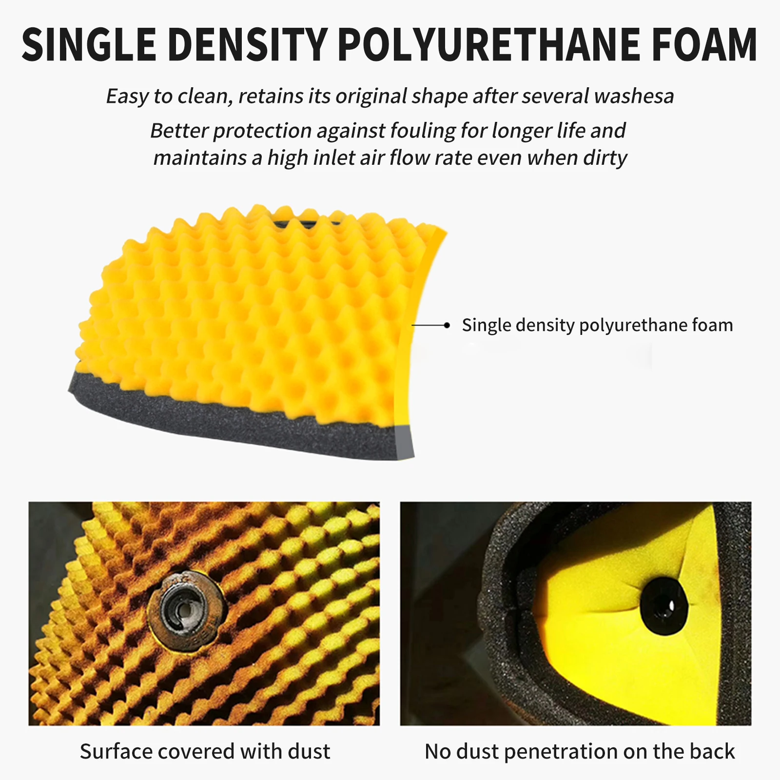 Motorcycle Air Filter NIBBI Cafe Racer Sportster Foam Sponge Dirt Bike