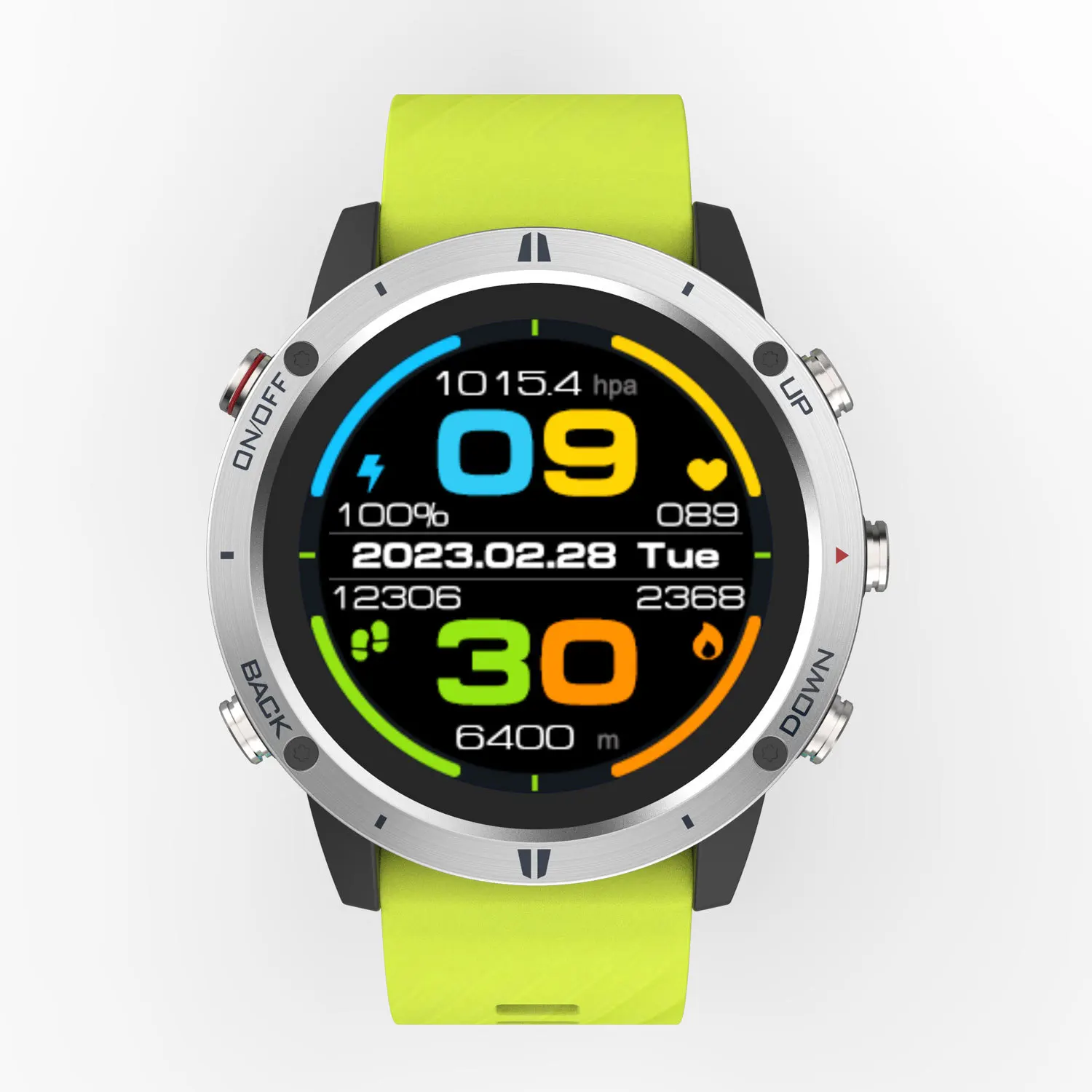 높이 측정기 등산 고도계 수면 모니터링 기압계 나침반 남성용 방수 패션 시계 G5