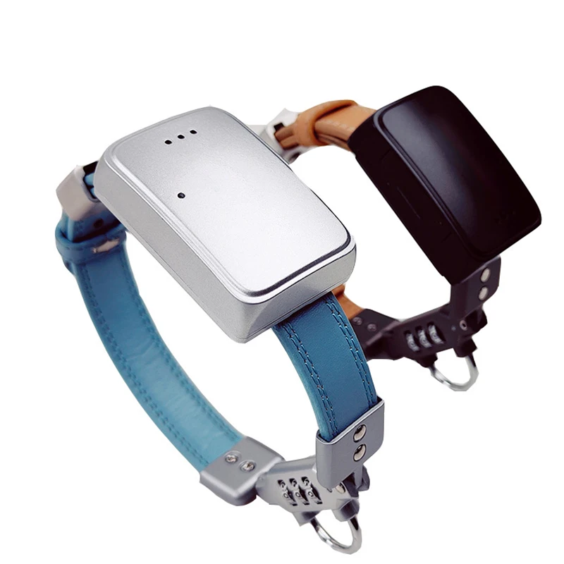 4G WiFi AGPS LBS AI Leather GPS Tracker with Password Lock Pet Dog Cat Tracking Collar Locator Positioning Anti-Lost 2 Way Talk