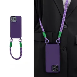 Versatile Crossbody Lanyard & Wrist Strap Silicone Phone Case Cover - iPhone 17 Pro (1)