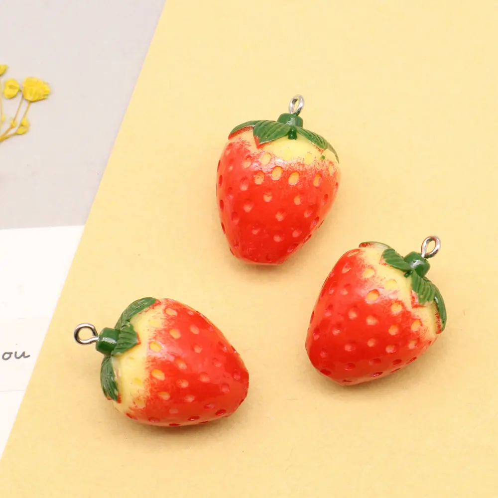 

2pcs 20x29mm Strawberry Charms Women Pendant Diy Jewelri For Woman Antique Silver Color