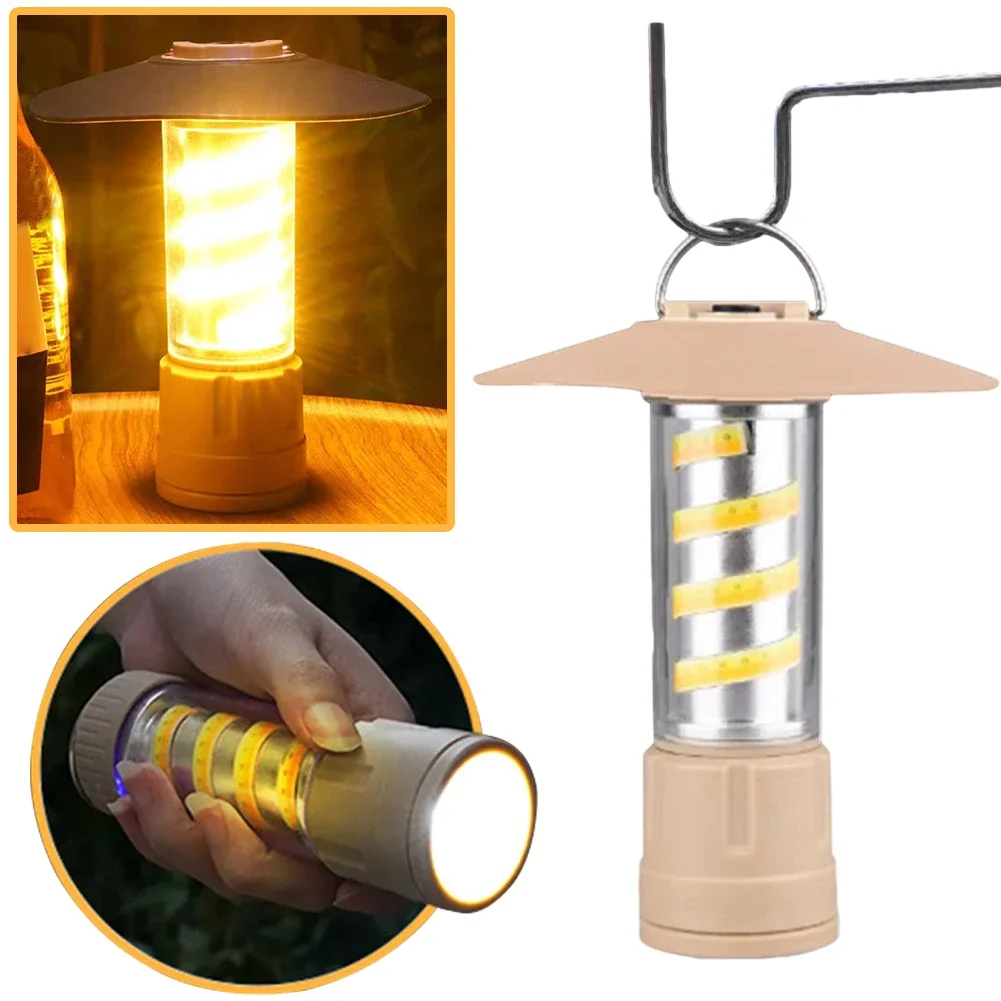 LED Multifunctional Camping Light Outdoor Lighting Flashlight Stall Portable Tent Light Charging Camping Atmosphere