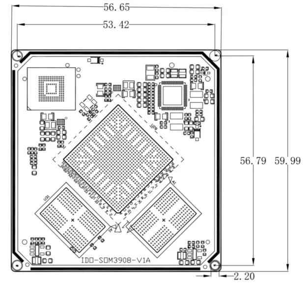 IDO-SOM3908 Rockchip RK3399 64 Ʈ 6 ھ CPU 4GB DDR4 32GB EMMC ȵ̵ 7.1  ý  sim Ӻ 