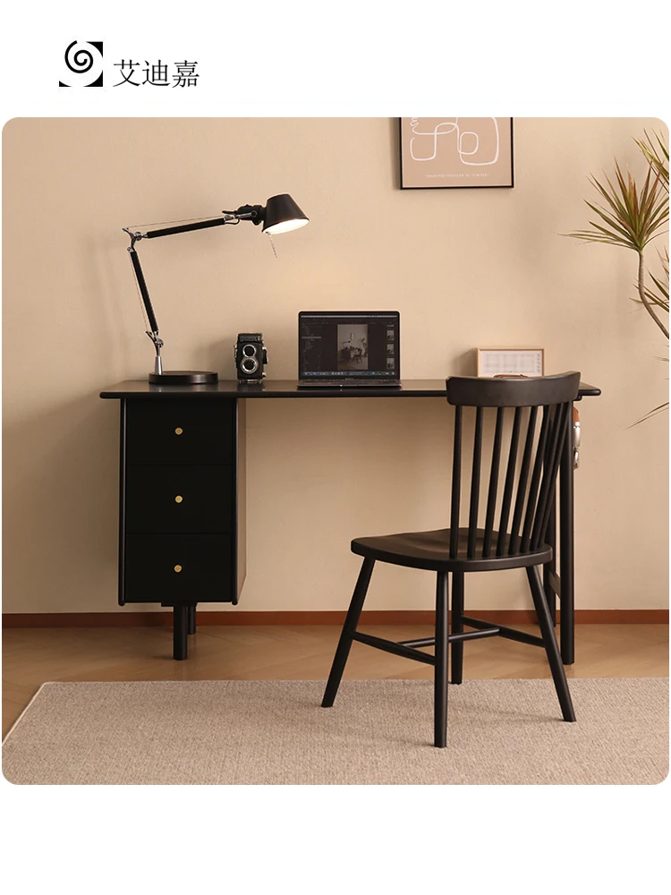 

Solid Wood Study Table Modern Simple Home Desk Study Storage Computer Desk