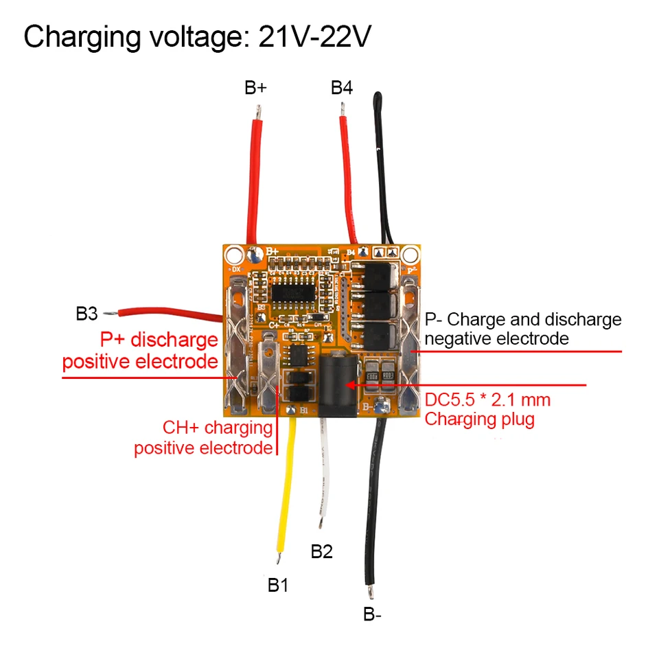 5S 18.5V 21V 15A BMS Li-ion Battery Charger Protection Board | Cyber Connect - Foto 11
