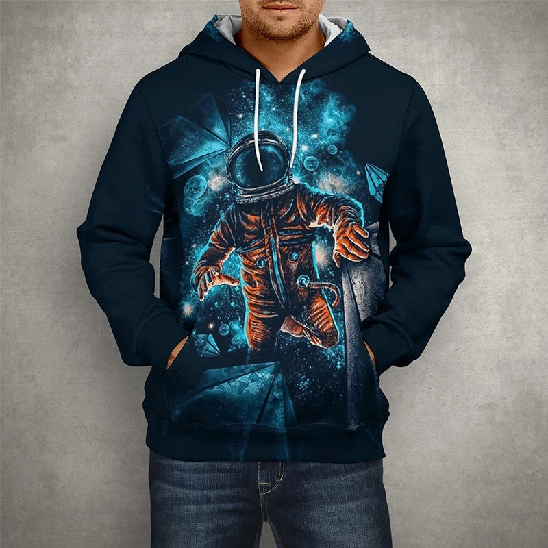 

New Spring Space Astronaut Universe 3D Print Pullover Men Women Children Casual Fashion Long Sleeve Streetwear Cool Tops Hoodies
