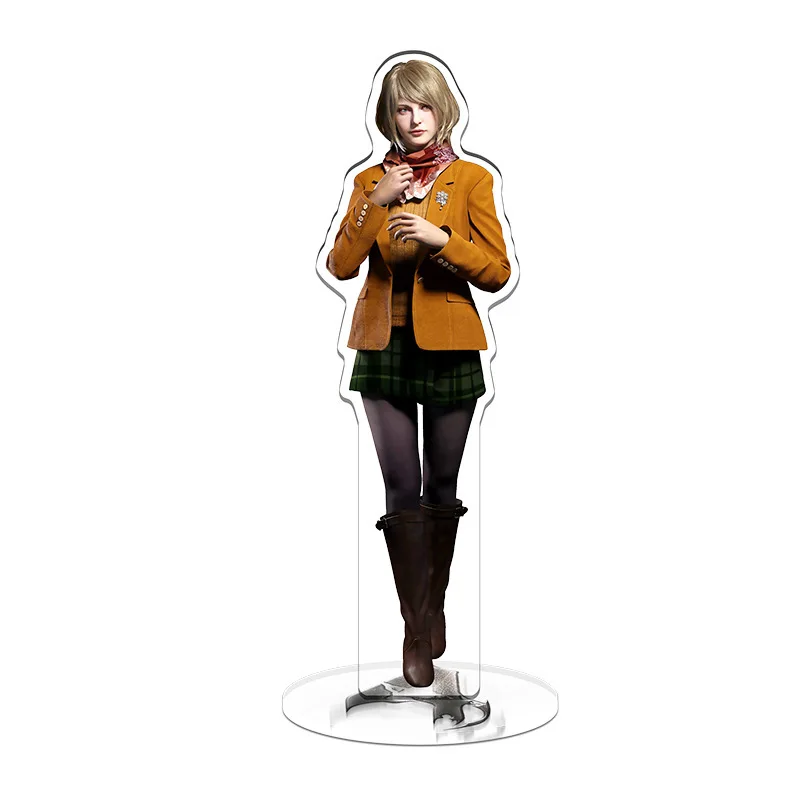 RE4 Resident Evil 4 Castle Reset Leon Scott Kennedy Schlüsselanhänger Acryl Geschenk Großhandel Spielbezogene Produkte Standmodell Plakette – Detail 5