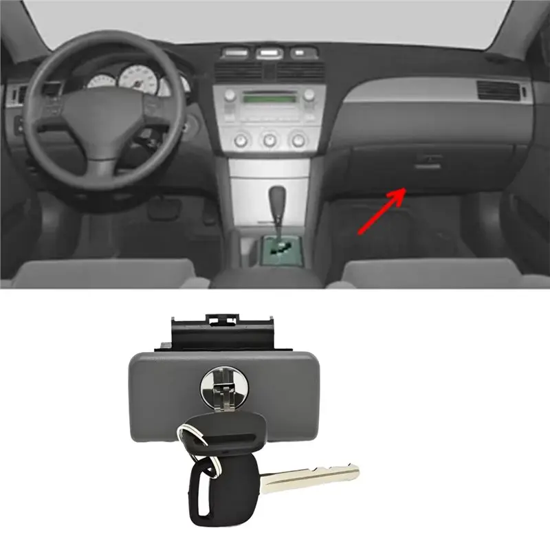토요타 솔라라 캠리, 솔라나 렉서스 ES300 ES330용 차량 글러브 박스 래치(키 포함) 보관함 잠금장치 55560-0K010 55506-33030