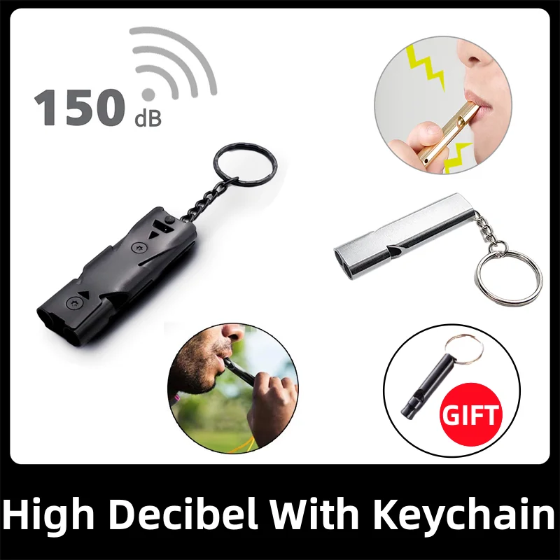 

Survival Double Pipe Durable Multi-functional Compact Easy To Carry Durable And Loud Whistle For Safety Emergency Portable Loud