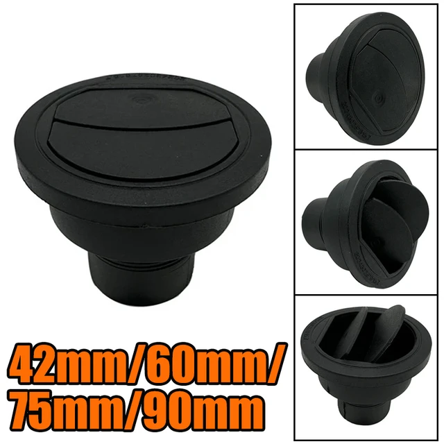 ท่อระบายอากาศสำหรับเครื่องทำความร้อนดีเซลขนาด 42/60/75/90 มม. พร้อมข้อต่อแบบหมุนได้สำหรับรถยนต์ รถบรรทุก รถตู้ และรถบ้าน 1