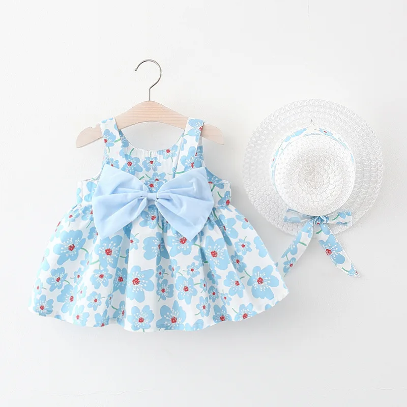 Summer Sleeveless Flower Dress Set 3