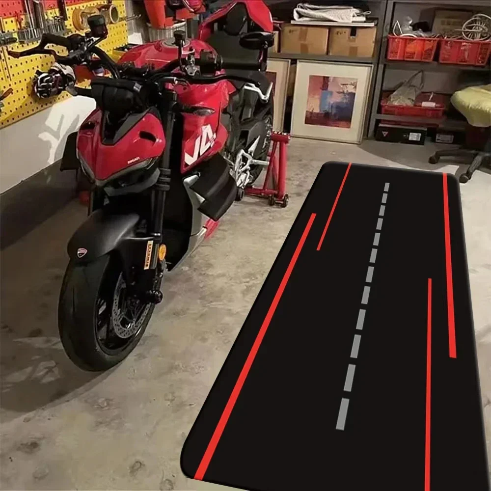 Modern Classic Motorcycle Display Rugs Garage Floor Mats Racing Motorcycle Mats Bedroom Rugs Non-slip Floor Decor Doormat floor mat shaggy rugs