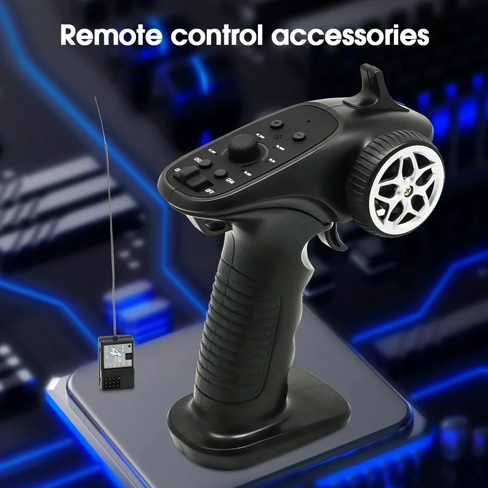 Récepteur RC du kit radio commande 2.4G FHSS 67 canaux avec fils et connecteurs.