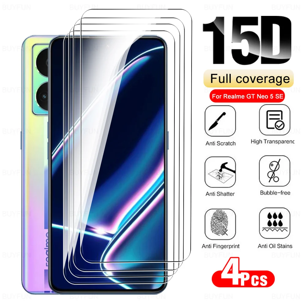 4 шт., Защита экрана для Realme GT Neo5 SE 5G, защитное закаленное стекло Realmi G T Neo5se Neo 5 S E 5SE RMX3700, 6,74 дюйма, 2023