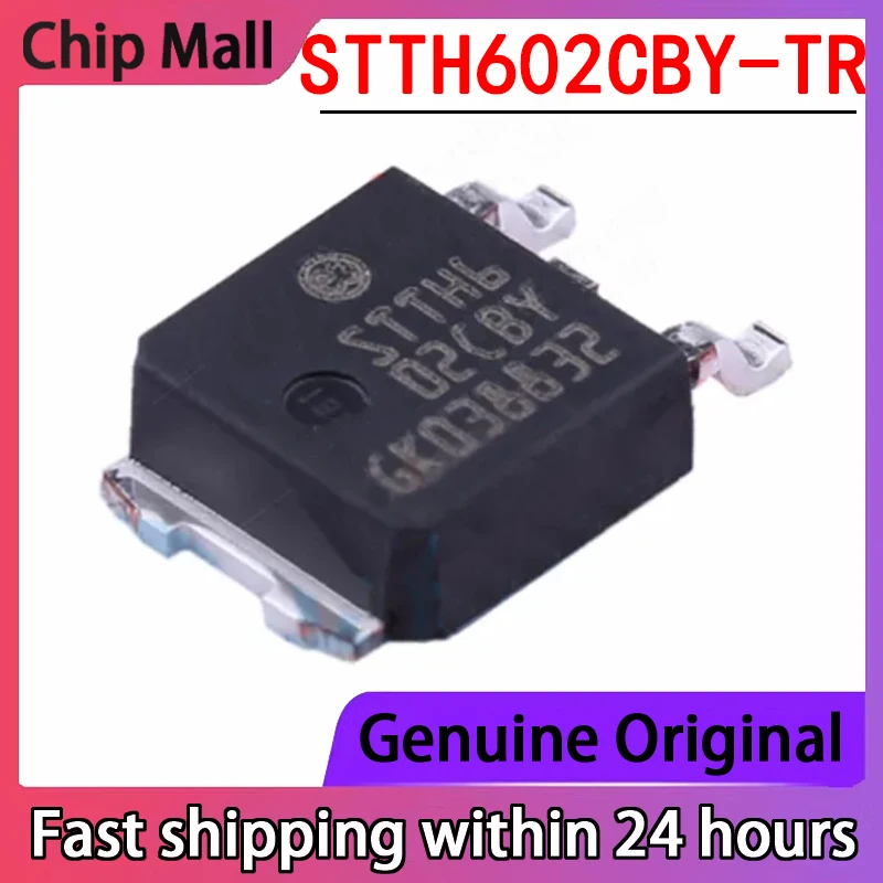 

2PCS New Original STTH602CBY-TR Package TO-252 Dual Ultra High Speed Diode