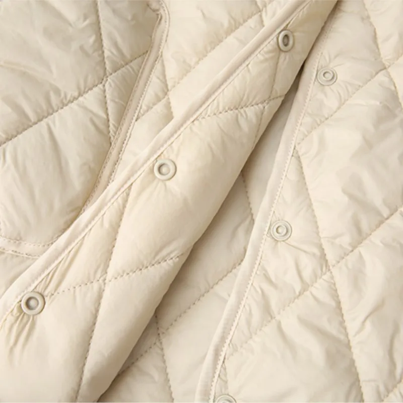 Plus Size Women Parka Autumn New Fashion Loose Thin Short Sleeve Padded Coat 315