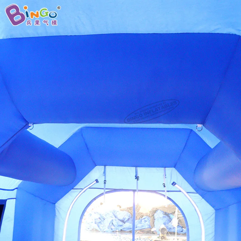 3.6X2.9X2.5 Meters Blue Inflatable Spray Paint Booth Tent For Outdoor 6