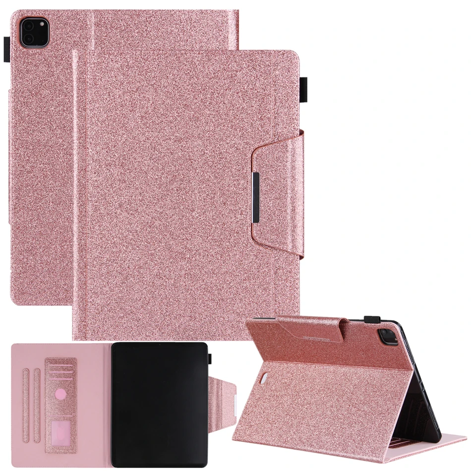 Elegant Leather Glitter Case with Card Slot Cover