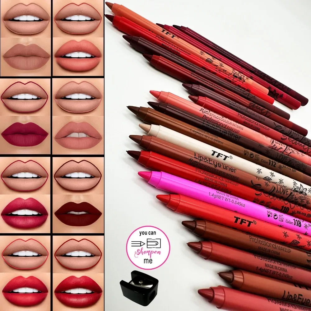 20 Color Slim Lip Liner Pencil Lip Outline Matte Nude Lipstick Contouring Tint Waterproof Crayon Pen Makeup lip liner lip liner pencil lipliner pencil