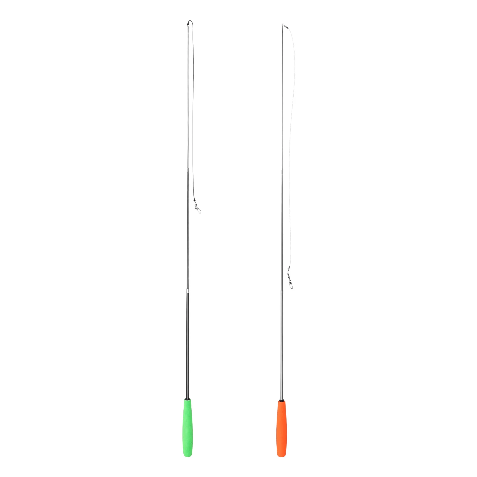 

Cat Teaser Wand Stick Pet Supply Indoor Filler Retractable Kitten Interactive