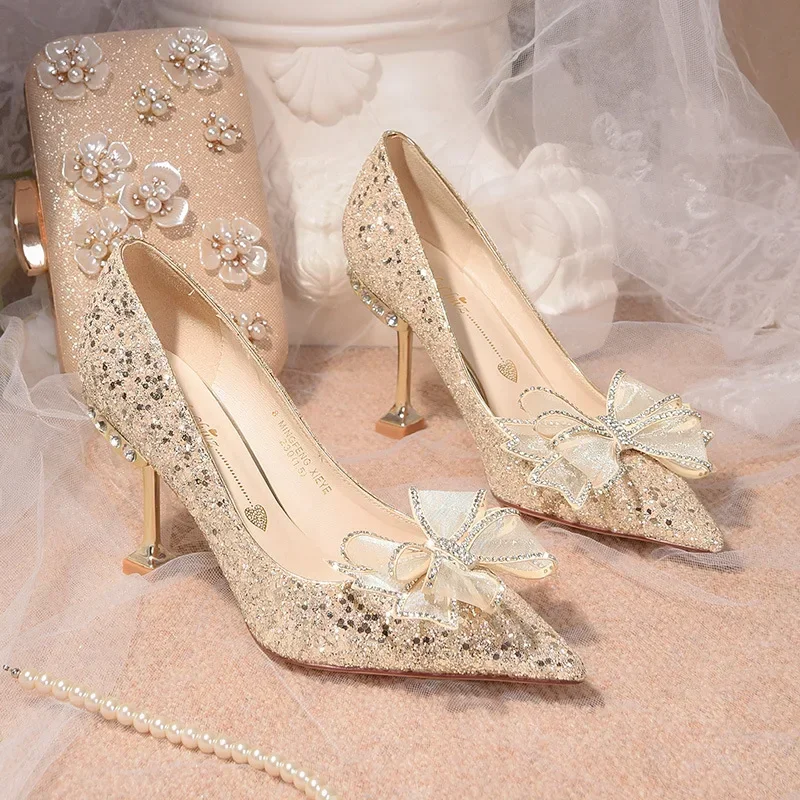Women Shoes High Heels Women Pumps Sequins High Heels Women Shoes