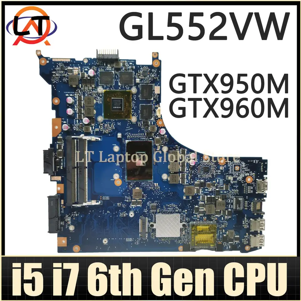 Mainboard For ASUS GL552VX GL552VW GL552V ZX50V FX51V G552V