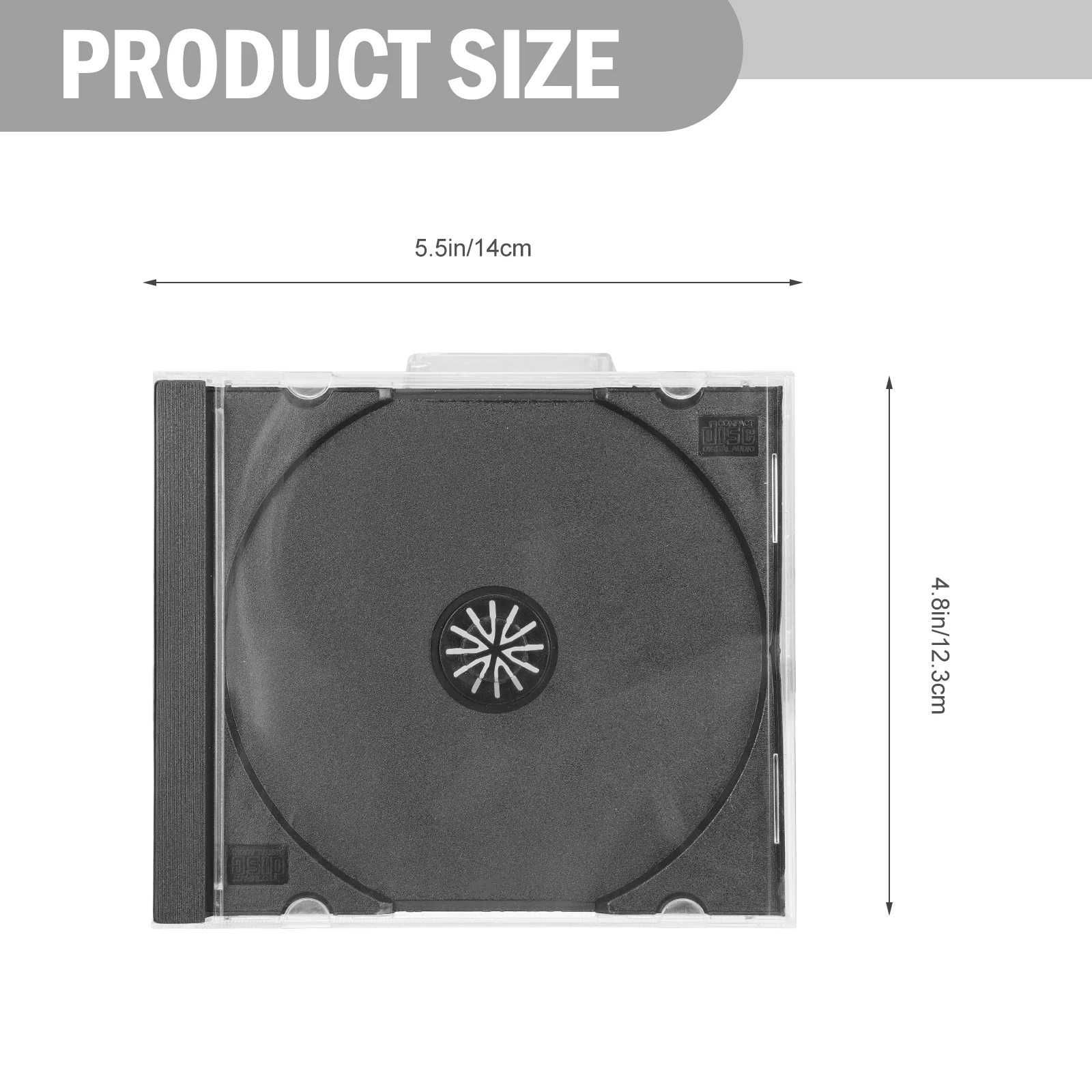 CD DVD Storage Case 6pcs Transparent Plastic DVD Case Portable CD Storage Box Ultrathin Single Disc CD Box Case For Home Cinema