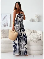 Women Casual Shirt Dress V-Neck Irregular Print Slit Midi Dress Summer Fashion Elegant Beach Vacation Female Clothing - Image 3