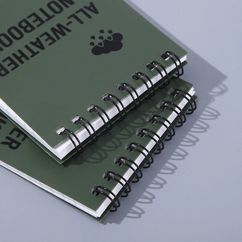 1 PC Tactical Notebook All Weather Waterproof Writing Paper Note Book Outdoors Camping