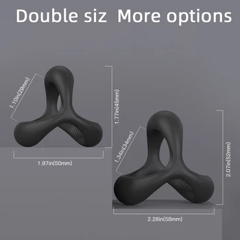 Cock Ring on For Men Delay Ejaculation Erection Sex Shop Toys for Couple Penis Ring Dick Enlarger Doublerings Sex Products 5