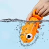 Kids Pull-Out Water Gun Toys For Children Shark Cartoon Design Summer Play Beach Watergun Sprinkler Bathroom Shower Bath Toys 2