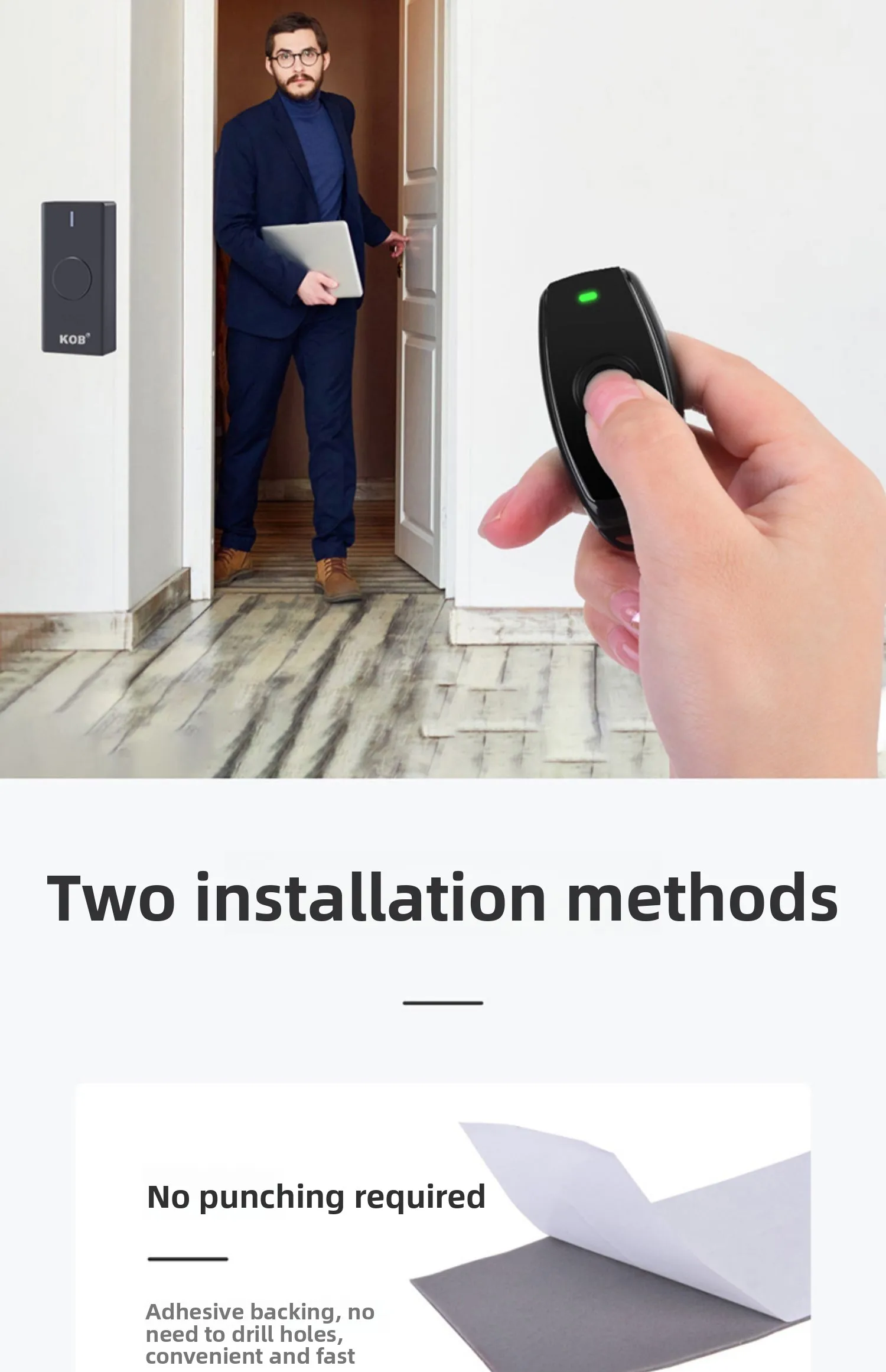 wireless access control system, wire-free card and password integrated machine,