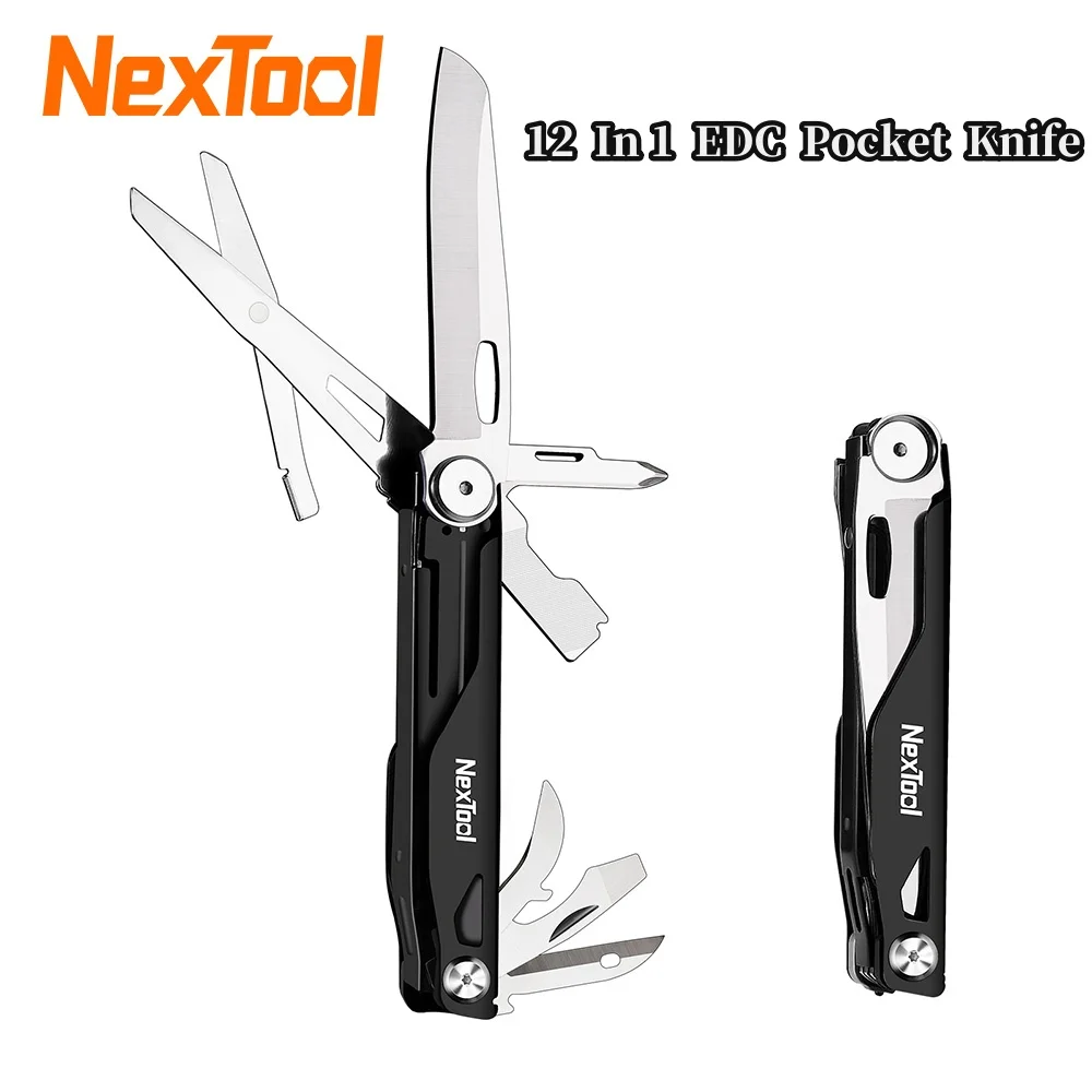Pocket Knife 12 In 1 Pocket Knife Knight EDC Knife Multi-tool Outdoor Folding Mini Portable Folding Scissors Pocket