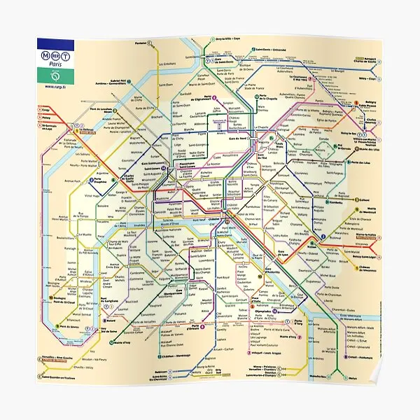 

Paris France Metro Subway Tube Undergro Poster Decoration Picture Painting Funny Mural Print Art Decor Modern Room Wall No Frame