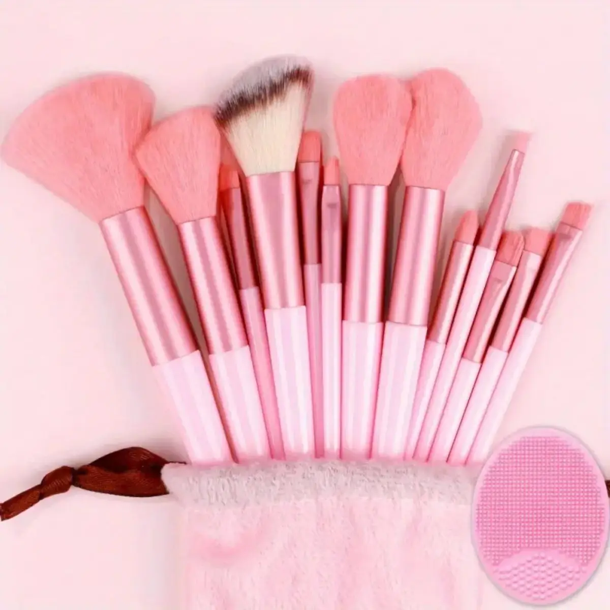 Makeup Brush Set 13pcs Premium Synthetic Nylon Bristle Soft Gentle Cruelty-Free for Foundation Blush Powder