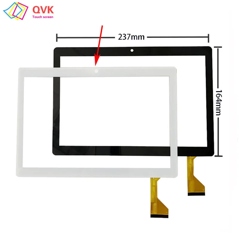 10.1 pollici nuovo per VEIDOO T12 Tablet Touch Screen capacitivo Digitizer Sensor pannello esterno in vetro 237*164mm