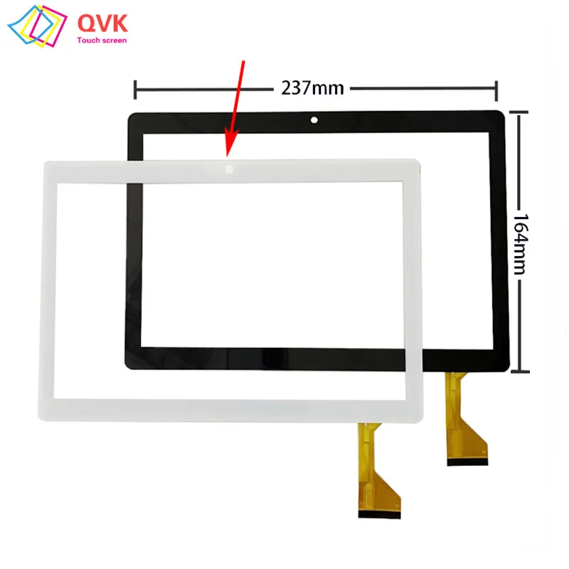 Polegada Novo para Veidoo T12 Tablet Capacitivo Touch Screen Digitador Sensor Painel de Vidro Externo 237*164 mm 10.1