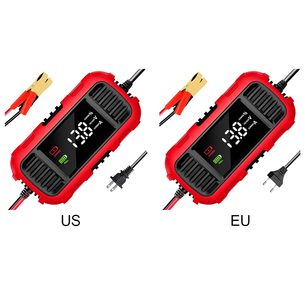 12V 2A Smart Battery Charging Tool Battery Trickle Charger Maintainer Fully Automatic Battery Charger for Car Truck Battery