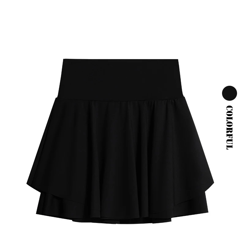 DRUR Tennis Skirts With Pant Sportswear Woman Gym Skirt Pants High Waist Layered Skirt Sports Skort Women Micro-Miniskirt