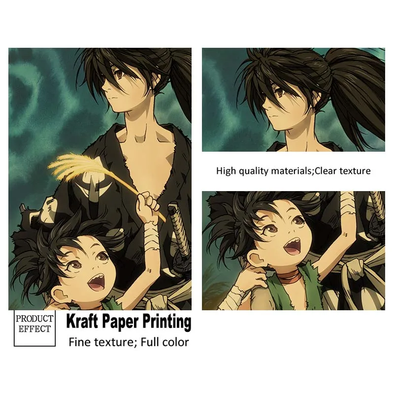 Japanese Classic Anime Dororo Poster Pictures Kraft Paper Living