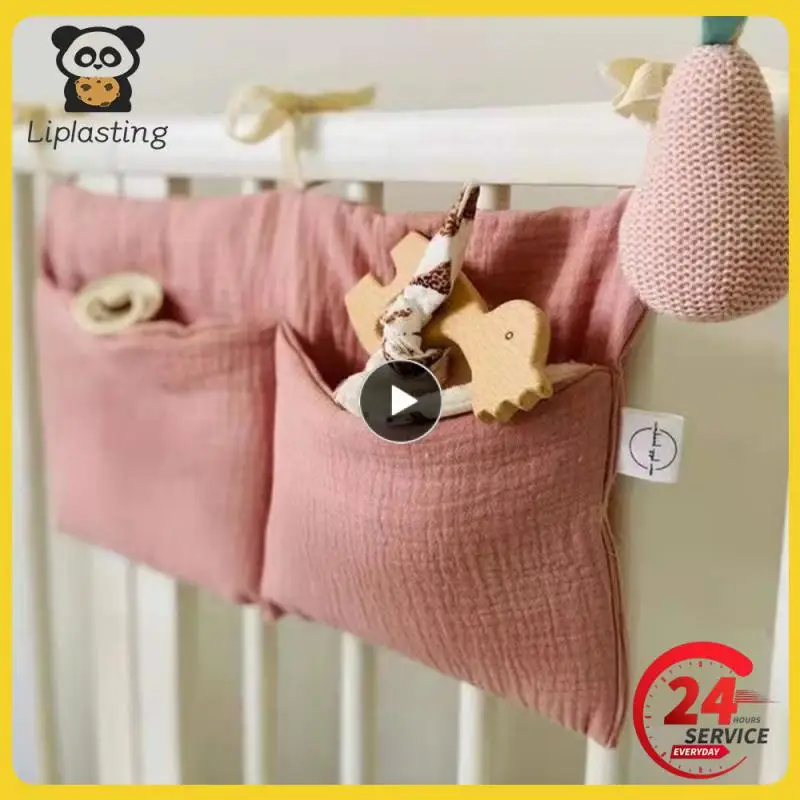 25*20cm Multifunctional Baby Diapper Bag Reusable Solid Color Travel Nappy Pouch Soft Cotton Mummy Storage Bag Baby Stroller Bag