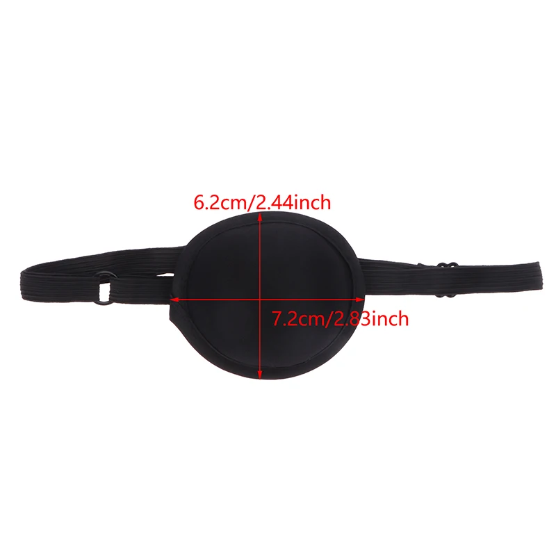 1/2/3/5Pcs Pirate Eye Patch Soft Comfortable Black Color Simple Durable Eye Pad Single Eye Patch For Men Adults 6