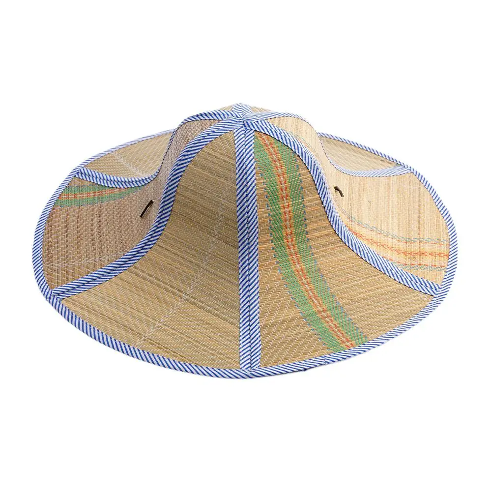 1 Pc Folding Rural Straw Cap Breathable Big Brimmed Foldable Sun Portable Sun Hat Hat Protection Versatile Shading Fishing N0K3